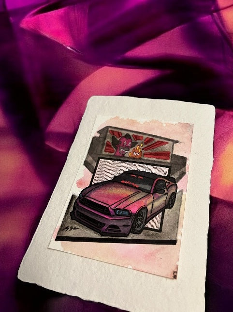 Inspiration from @n.ck’s Mustang| Handmade Artwork
