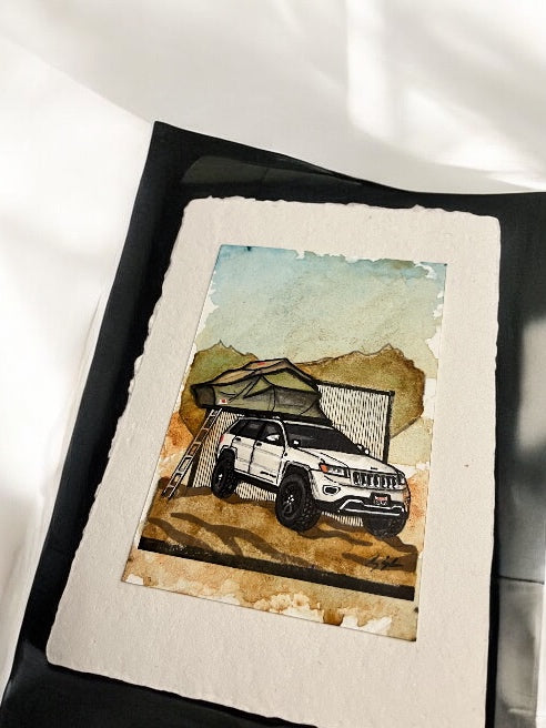 Inspiration from @wanderlust.wk2’s Grand Cherokee| Handmade Artwork