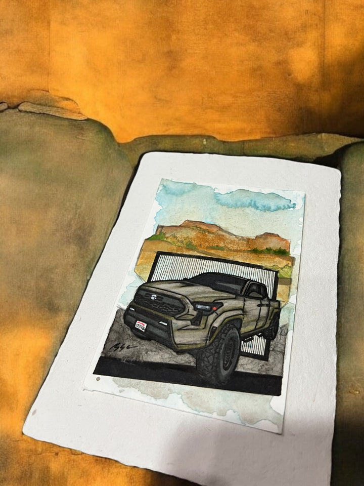 Inspiration from @trd_drew_’s Tacoma| Handmade Artwork