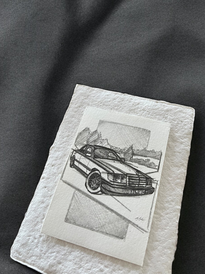 Inspiration from @dasbraunefossil’s W124| Handmade Sketch