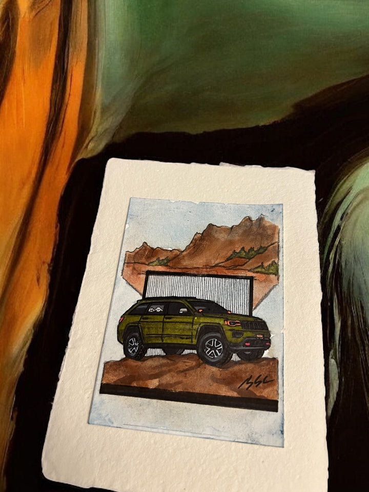 Inspiration from @iamcliffhanger’s Grand Cherokee | Handmade Artwork