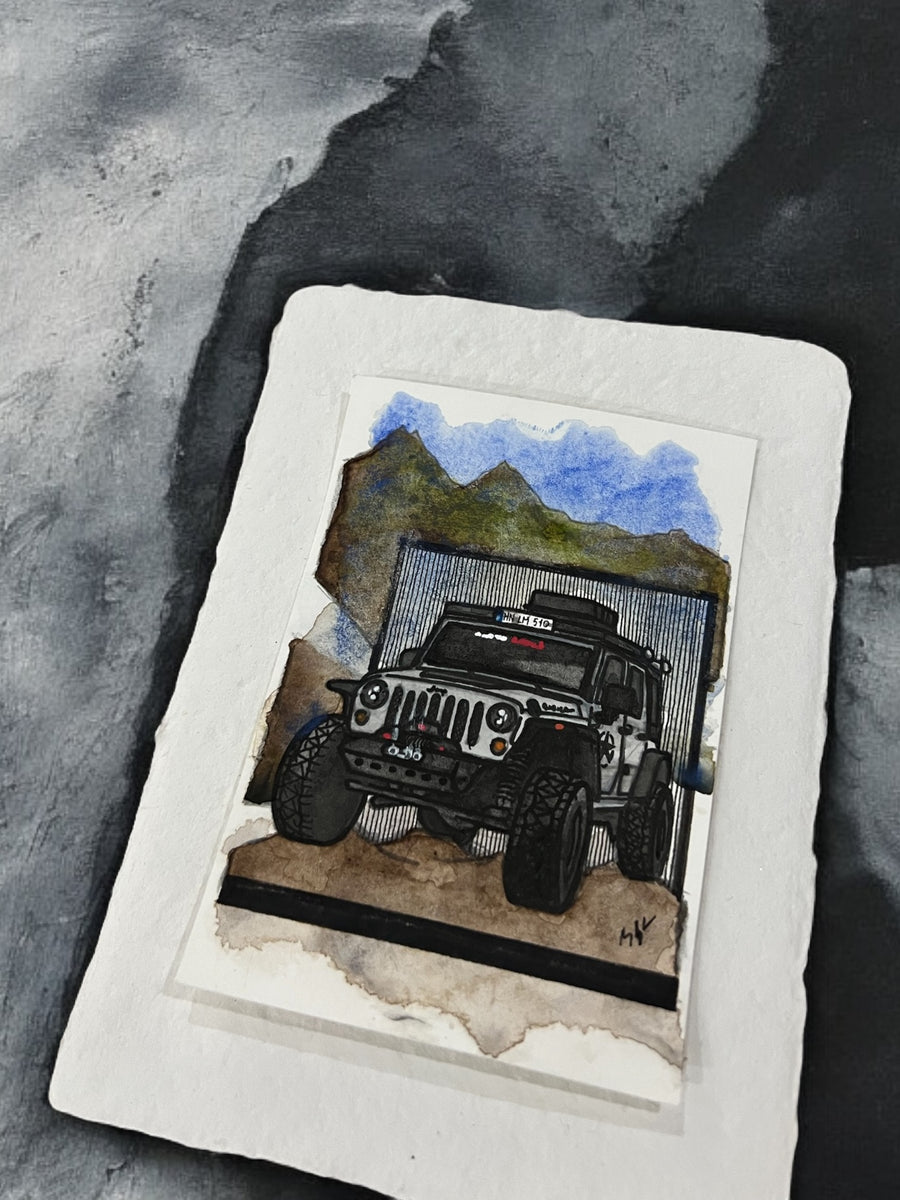 Inspiration from @mew_jkur’s Jeep| Handmade Artwork