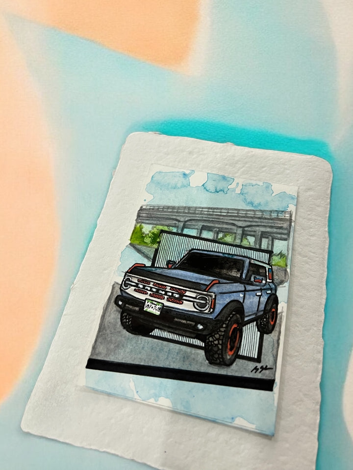 Inspiration from @aquariusthebronco’s Bronco| Handmade Artwork