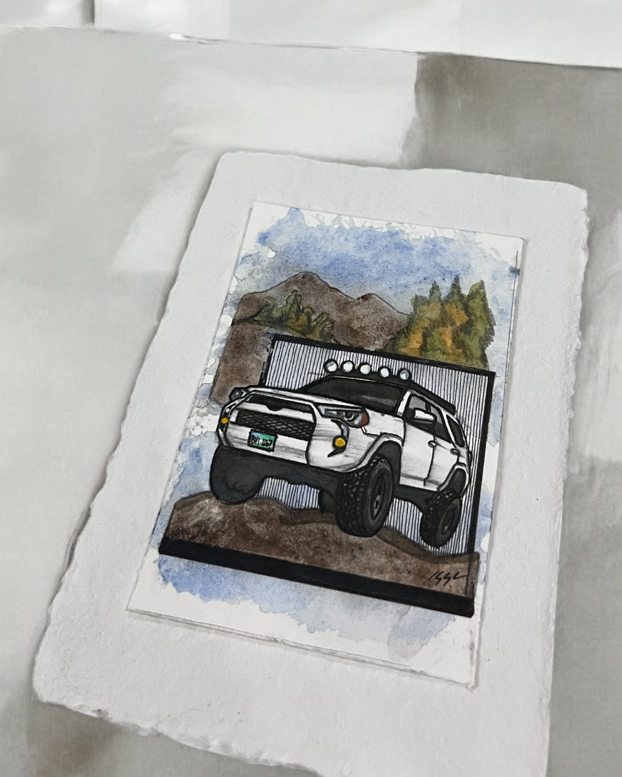 Inspiration from @astridthe4wander’s 4Runner| Handmade Artwork