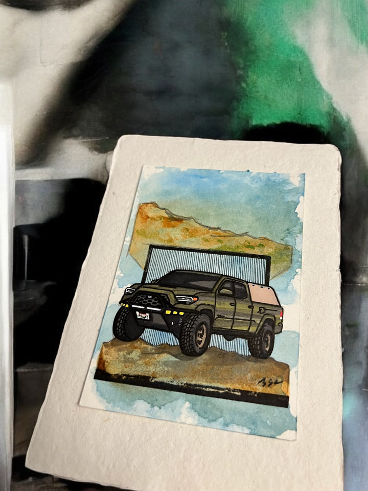 Inspiration from @pho.lo.frank’s Tacoma| Handmade Artwork
