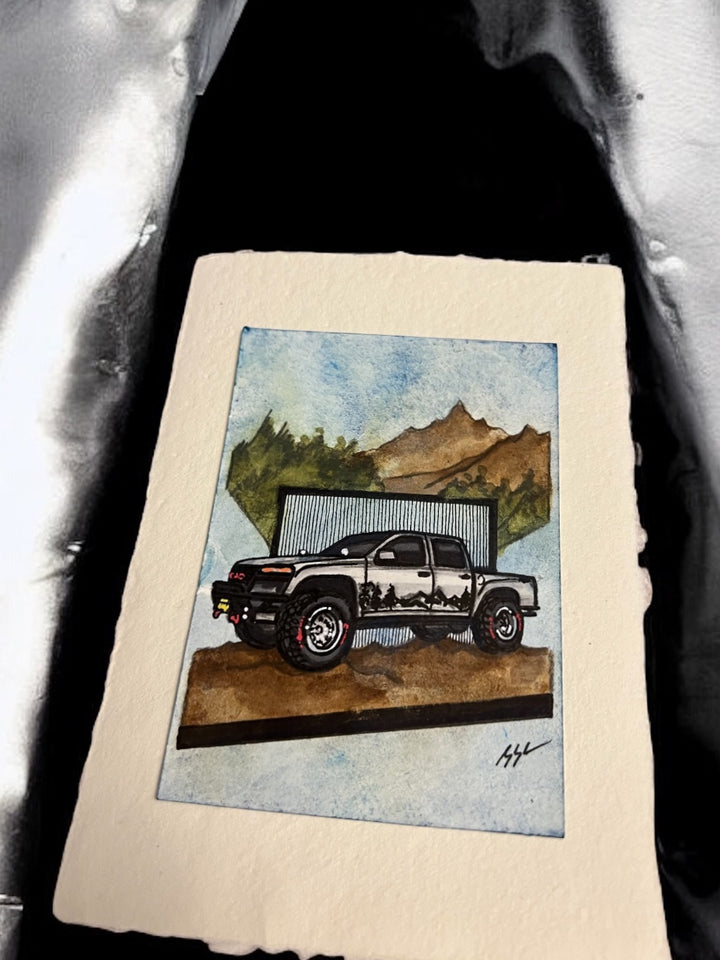 Inspiration from @silverback4x4wheeling’s GMC Side View| Handmade Artwork