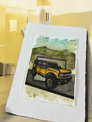 Inspiration from @swt.rides’s Bronco| Handmade Artwork