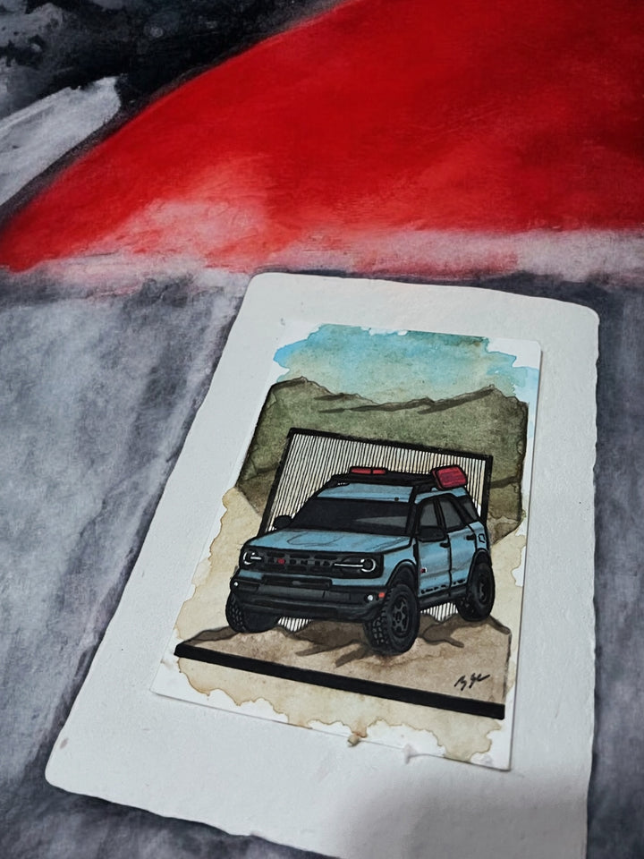 Inspiration from @jennafromphiladelphia’s Bronco| Handmade Artwork