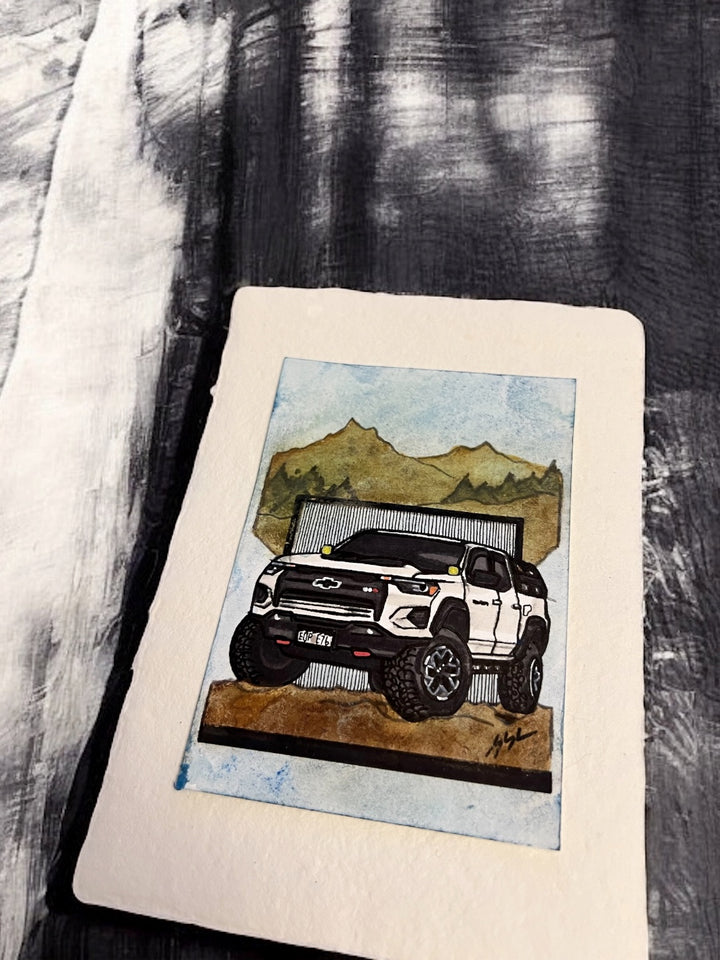 Inspiration from @trekk.20’s Colorado ZR2| Handmade Artwork