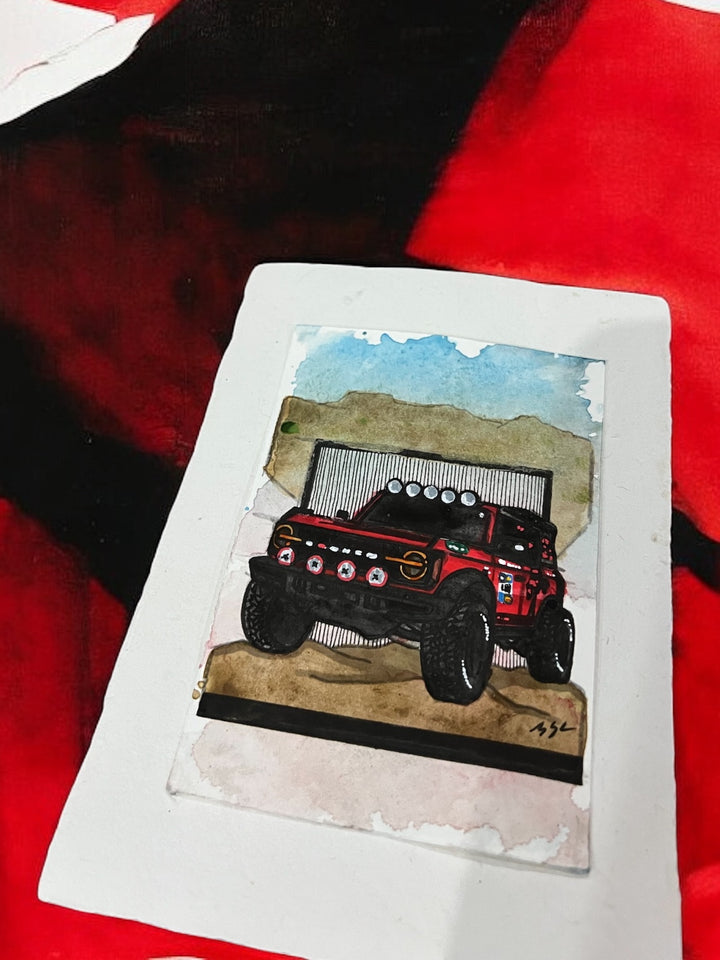 Inspiration from @megan_offroad’s Bronco| Handmade Artwork