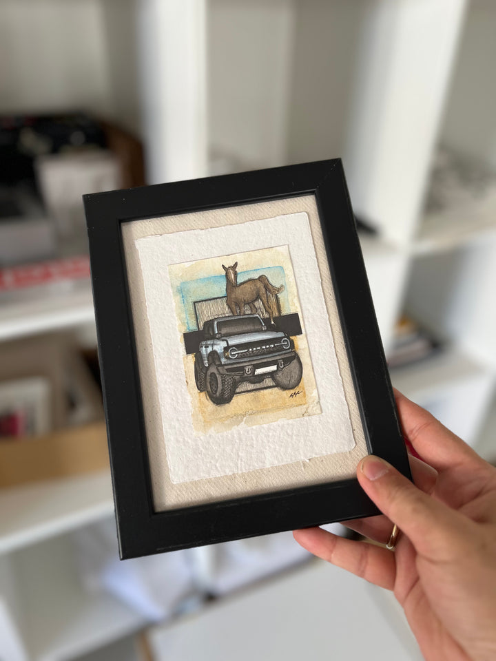 Inspiration from @bodour.z’s Bronco&Horse | Handmade Artwork