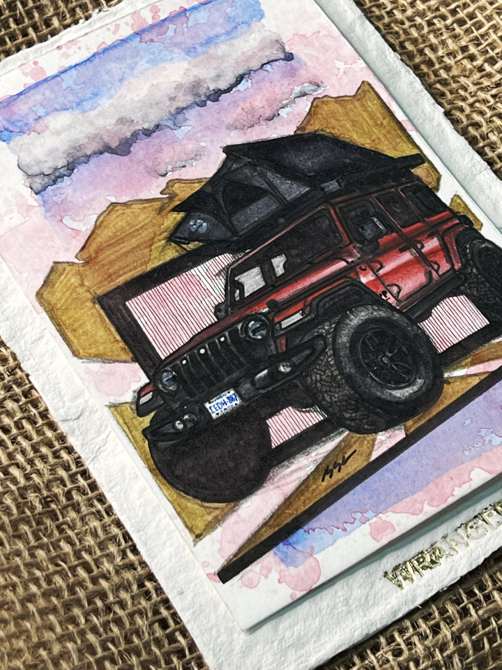 Inspiration from @ja_0verland’s Jeep| Handmade Artwork