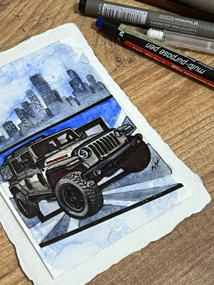 Inspiration from @lajeep305’s Jeep | Handmade Artwork
