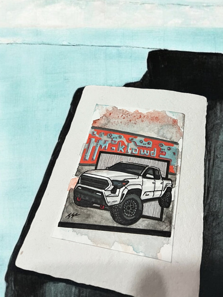 Inspiration from @im.klowd’s Tacoma| Handmade Artwork