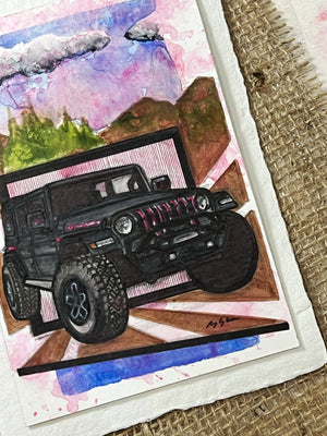 Inspiration from @lillybearandme.jeepin’s Jeep | Handmade Artwork