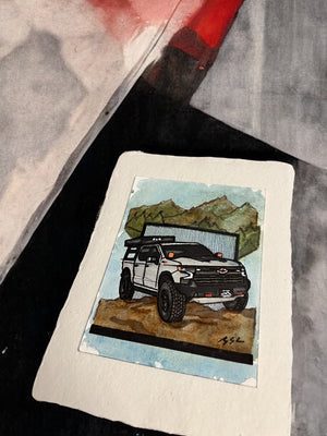Inspiration from @soybettyy’s Silverado ZR2| Handmade Artwork