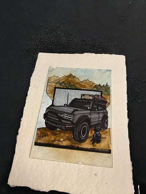 Inspiration from @rustys_bronco’s Bronco and Oreo | Handmade Artwork