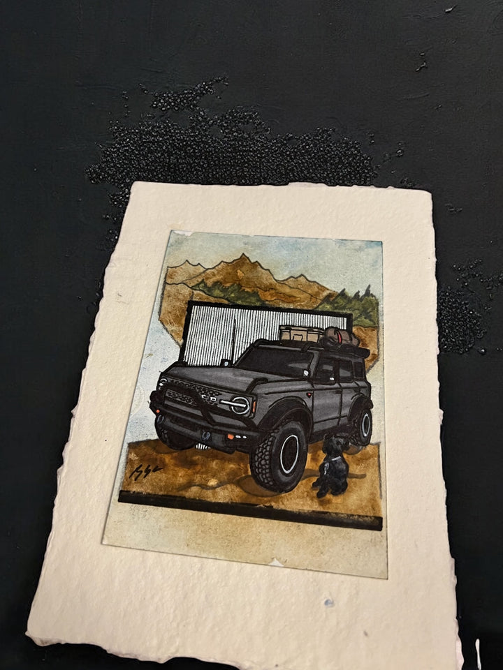Inspiration from @rustys_bronco’s Bronco and Oreo | Handmade Artwork
