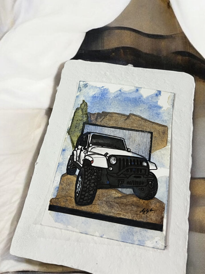 Inspiration from @notarubi_jk’s Jeep| Handmade Artwork