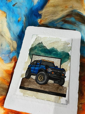 Inspiration from @theshipwreck__’s Bronco| Handmade Artwork