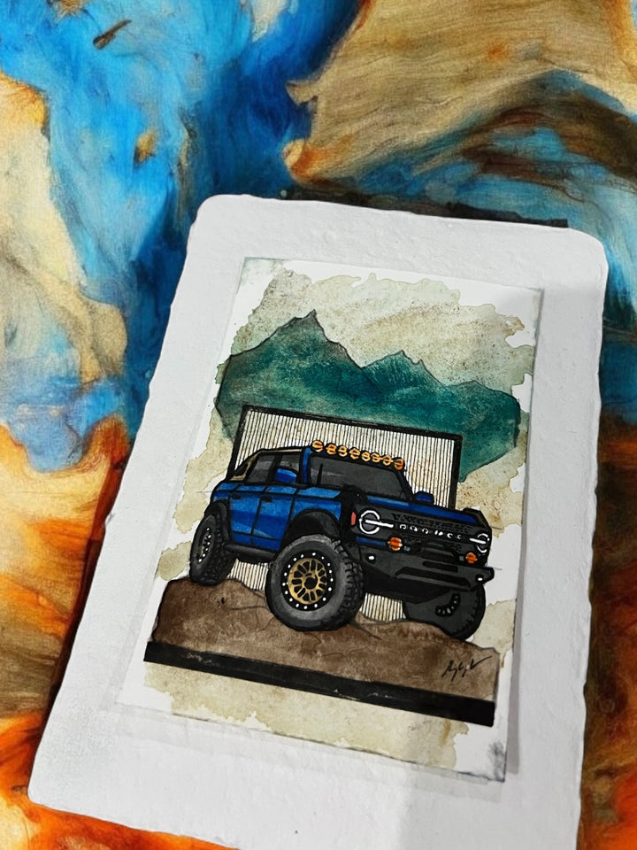 Inspiration from @theshipwreck__’s Bronco| Handmade Artwork