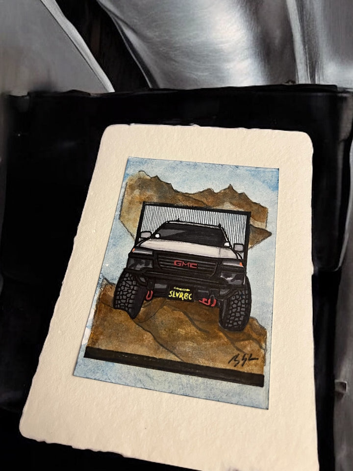Inspiration from @silverback4x4wheeling’s GMC| Handmade Artwork