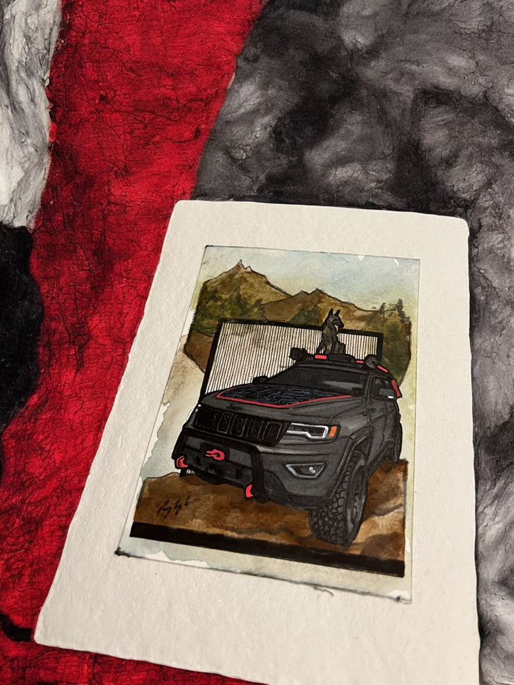 Inspiration from @wk2_roof_korean’s Grand Cherokee| Handmade Artwork