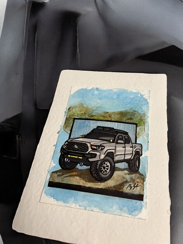 Inspiration from @get.lost.adventures’s Tacoma| Handmade Artwork