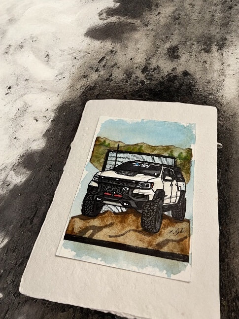 Inspiration from @the_mistress_zr2’s Colorado ZR2| Handmade Artwork