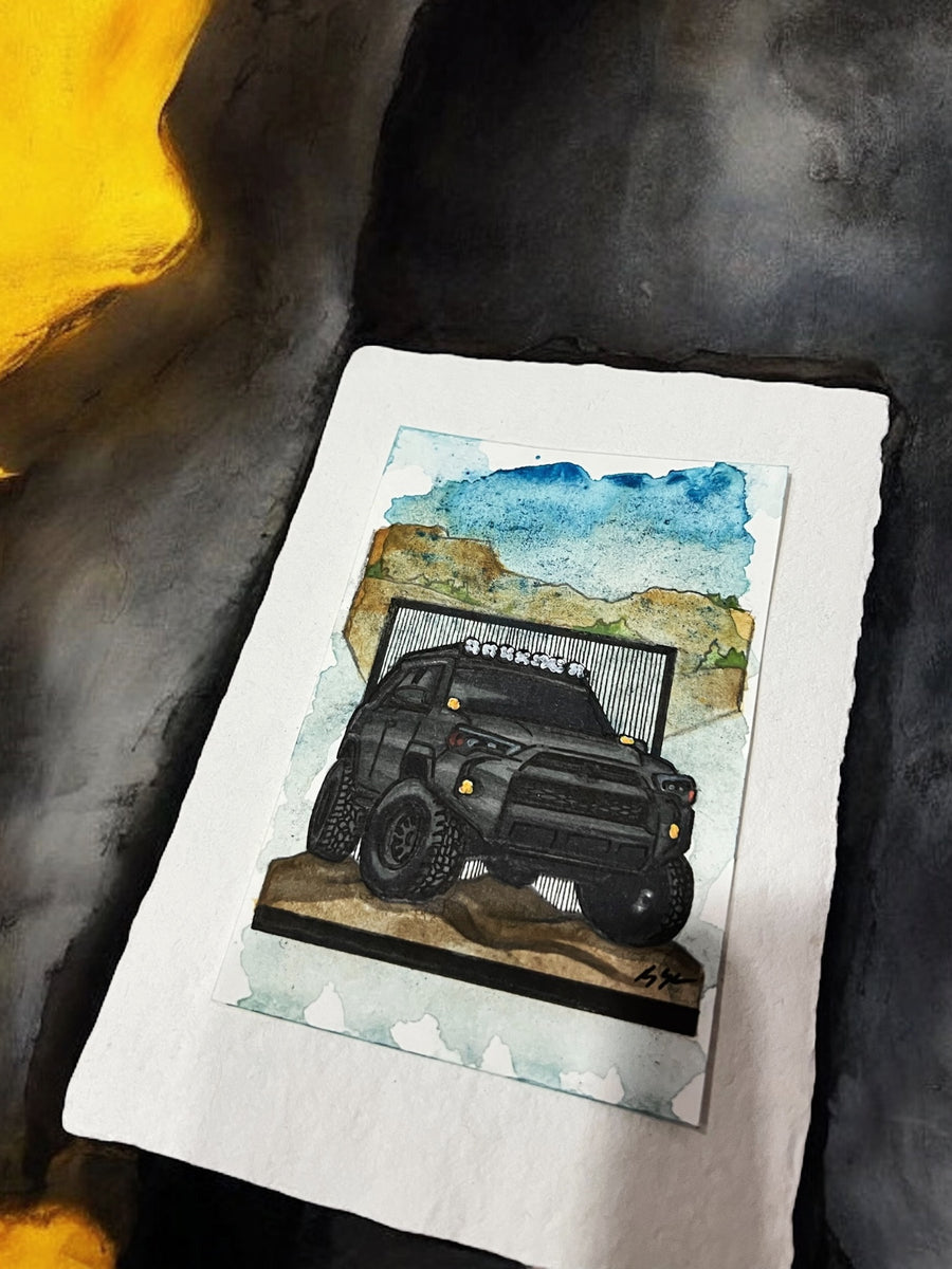Inspiration from @ash_runnr’s 4runner| Handmade Artwork