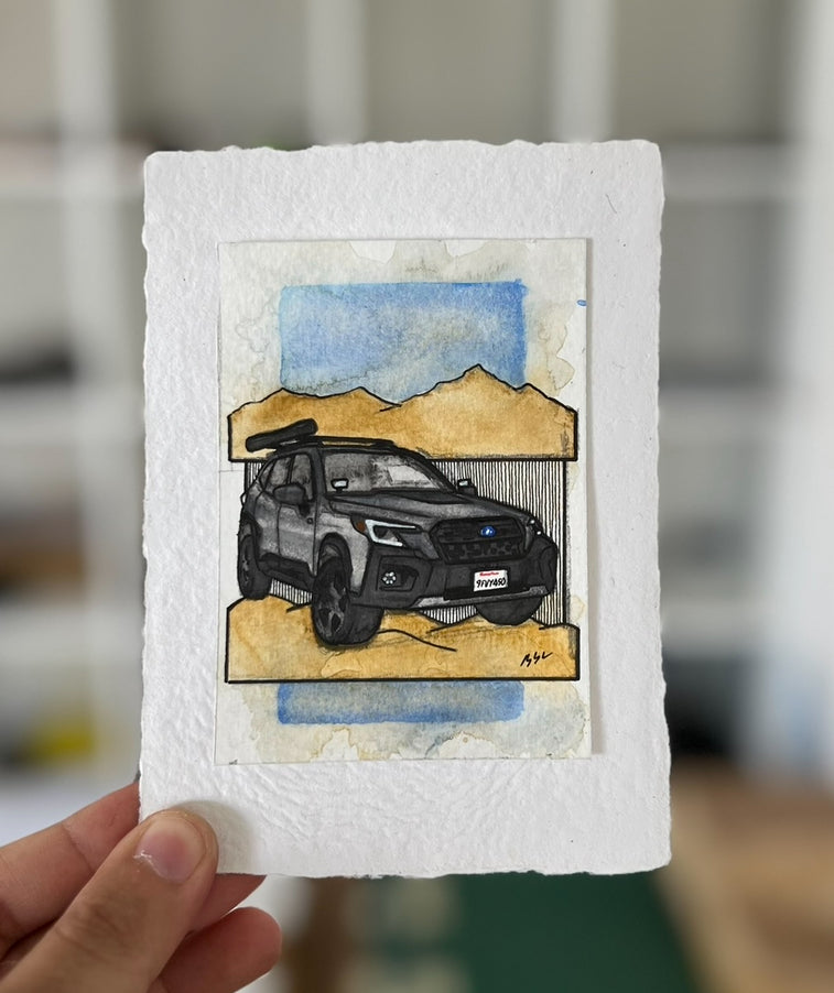 Inspiration from @subie_safaris’s Subaru| Handmade Artwork