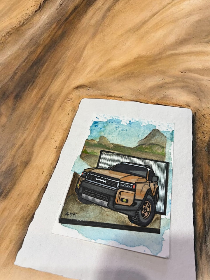 Inspiration from @tacobout_adventures’s Land Cruiser| Handmade Artwork
