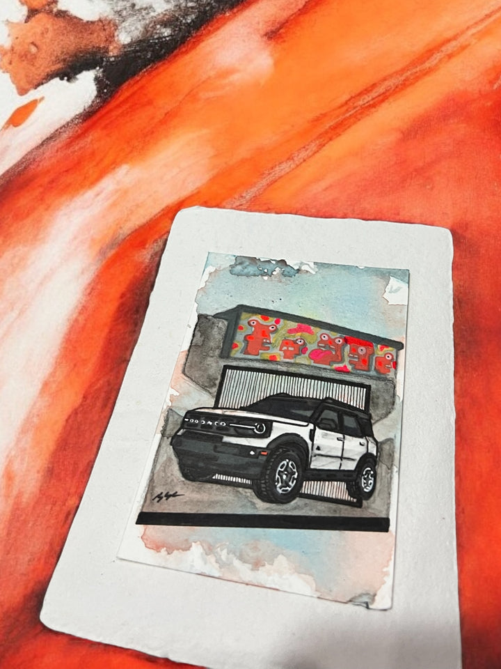 Inspiration from @sammi_14011’s Bronco| Handmade Artwork
