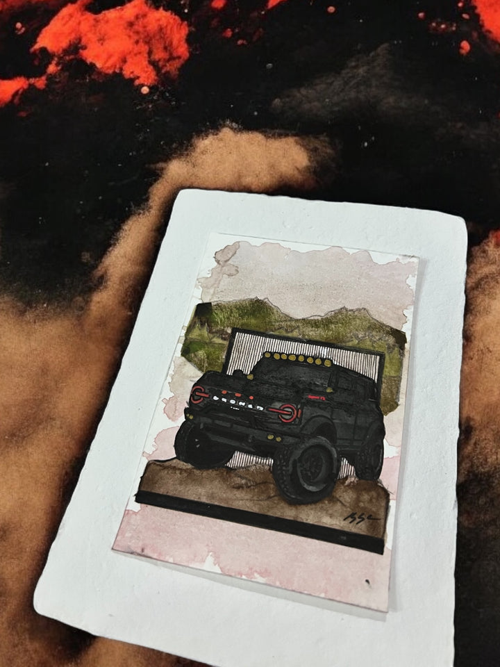 Inspiration from @bronco.brethren’s Bronco| Handmade Artwork