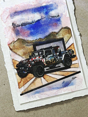 Inspiration from @freedomfighterthegladiator’s Jeep | Handmade Artwork