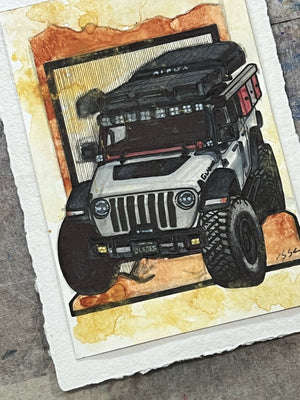 Inspiration from @rgs_overland’s Jeep | Handmade Artwork