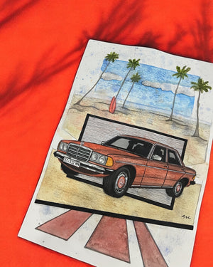 Inspiration from @adrijasky’s 190E & w123| Handmade Artwork