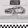 OldtimerCulture #3 | 100 Vehicles, 100 Charcoal Sketches | Limited to 300 Copies