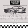 OldtimerCulture #3 | 100 Vehicles, 100 Charcoal Sketches | Limited to 300 Copies