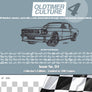 OldtimerCulture #4 | 100 Vehicles, 100 Charcoal Sketches | Limited to 300 Copies