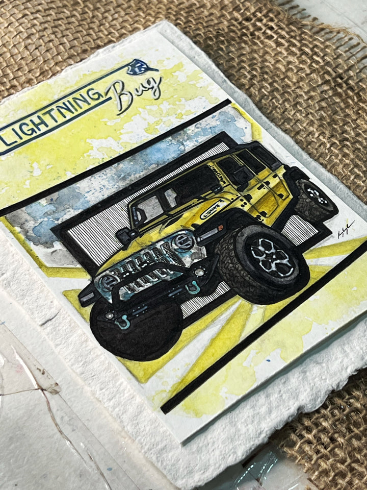 Inspiration from @lightningbug_jl’s Jeep| Handmade Artwork