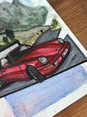 Inspiration from @stefno964’s 964 Cabriolet| Handmade Artwork