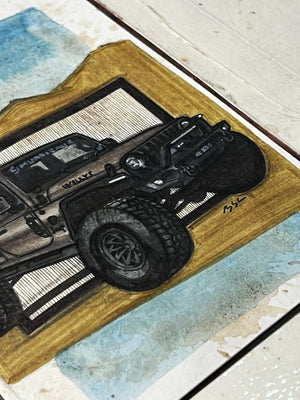 Inspiration from @jeepin.it.together’s Jeep| Handmade Artwork