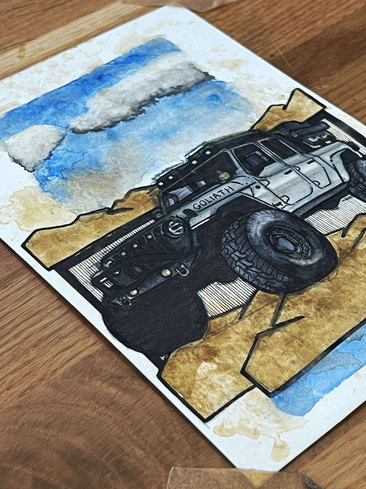 Inspiration from @goliath_jt’s Jeep| Handmade Artwork