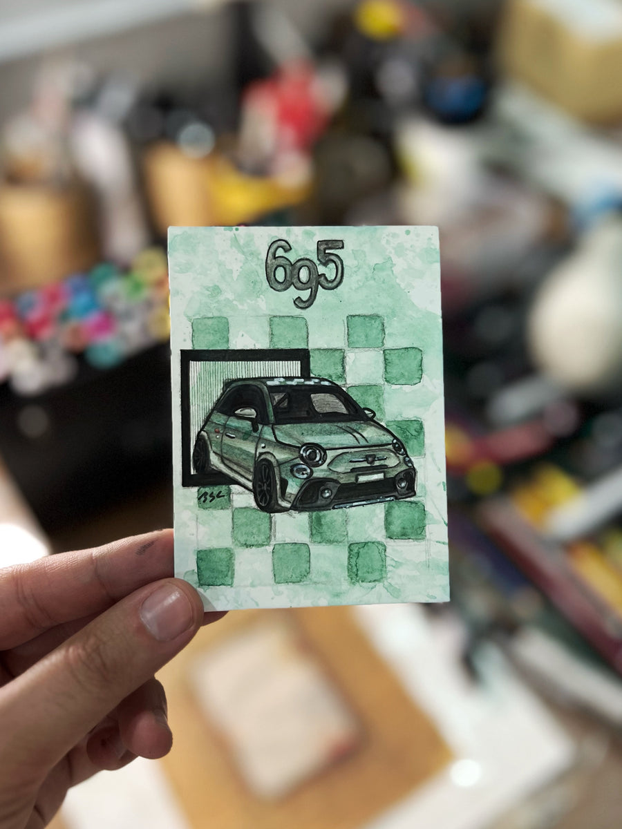 Inspiration from @695_4fun’s Abarth 695 | Handmade Artwork