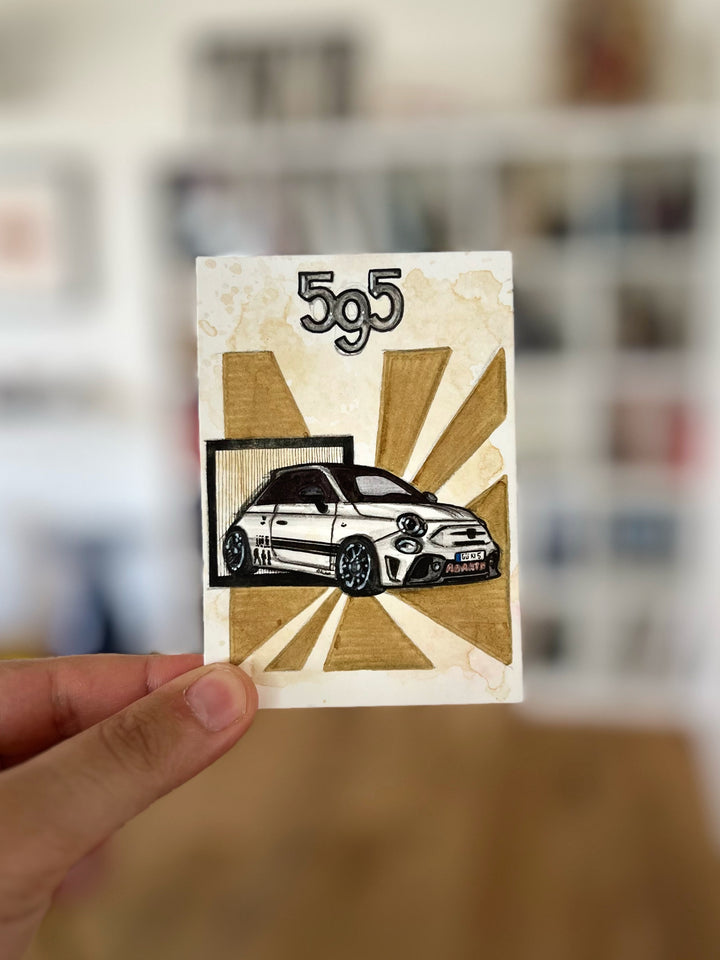 Inspiration from @sxrpxn_595’s Abarth 595 turismo | Handmade Artwork