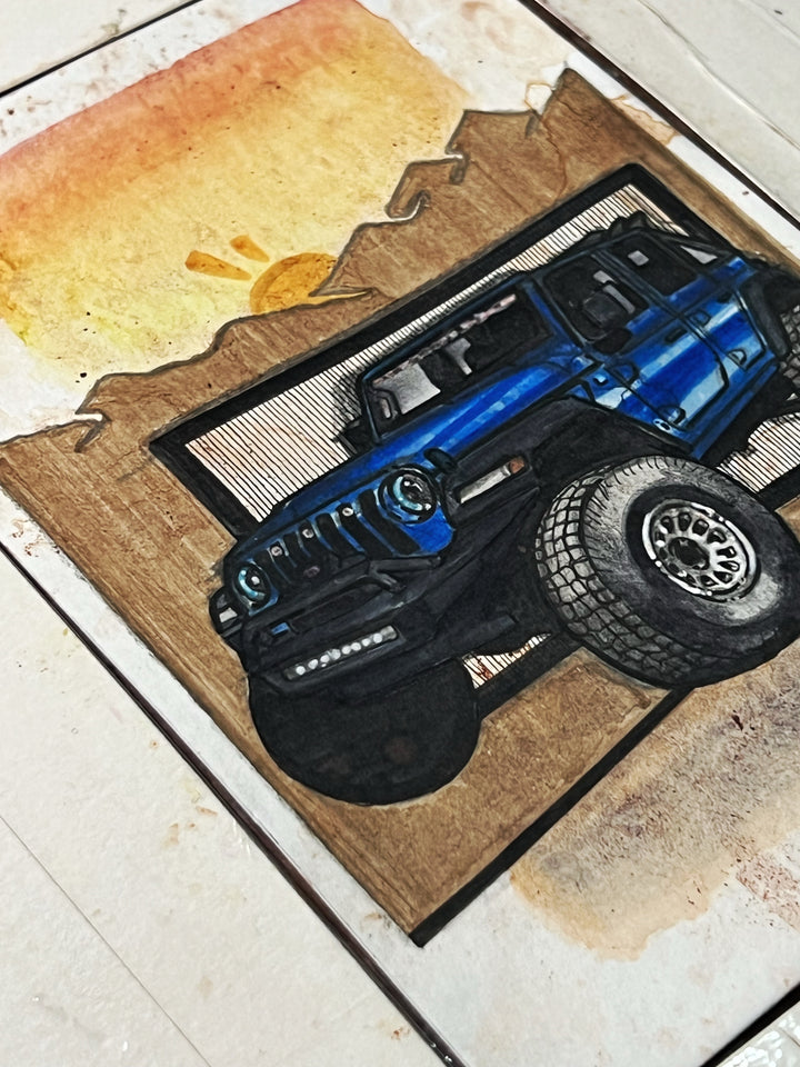 Inspiration from @jeepnlisa’s Jeep| Handmade Artwork