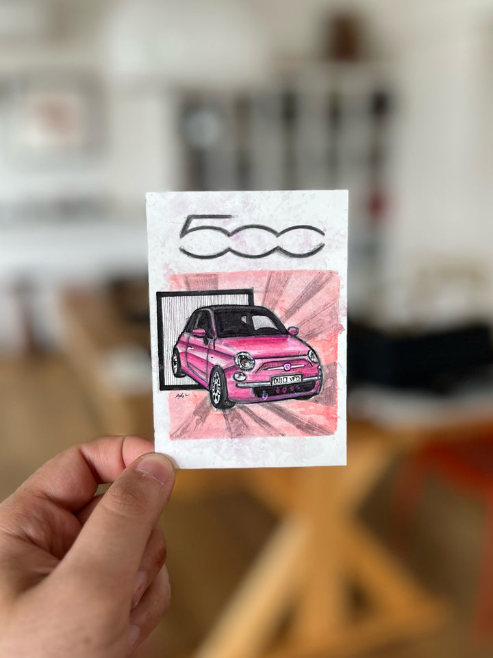Copy of Inspiration from @blossomthefiat’s Fiat 500 | Handmade Artwork