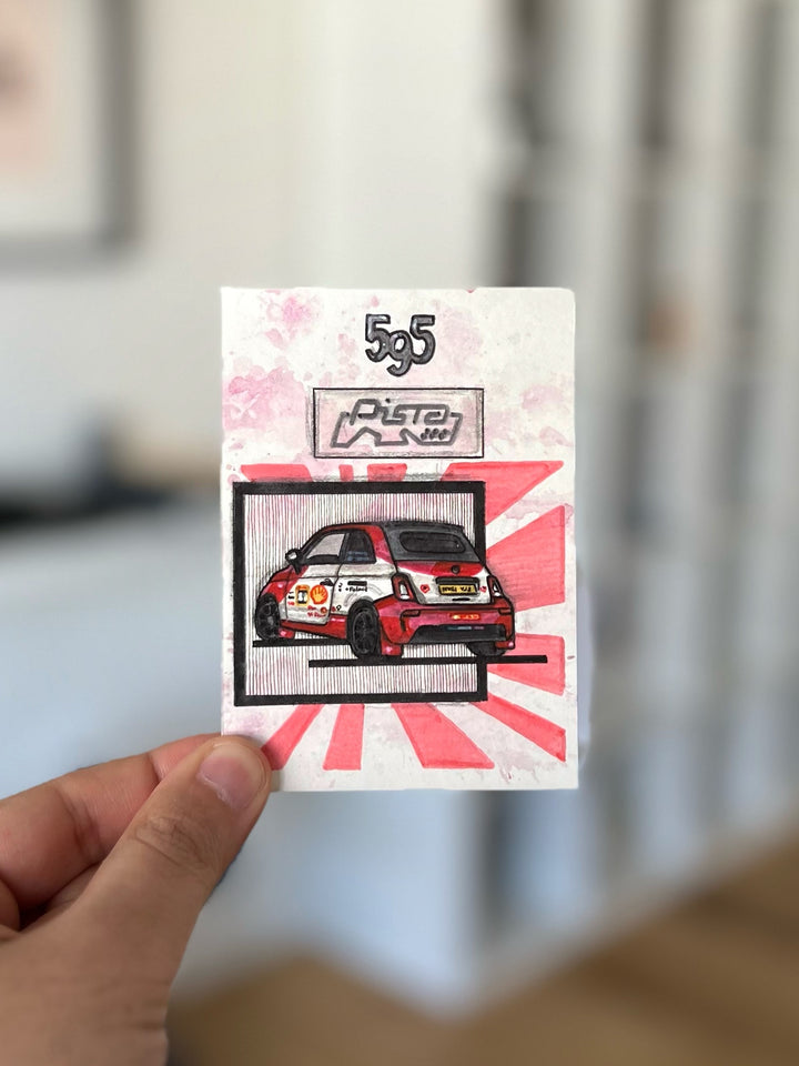 Inspiration from @stickers_abarth’s 595 Pista | Handmade Artwork