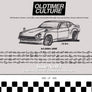 OldtimerCulture #3 | 100 Vehicles, 100 Charcoal Sketches | Limited to 300 Copies